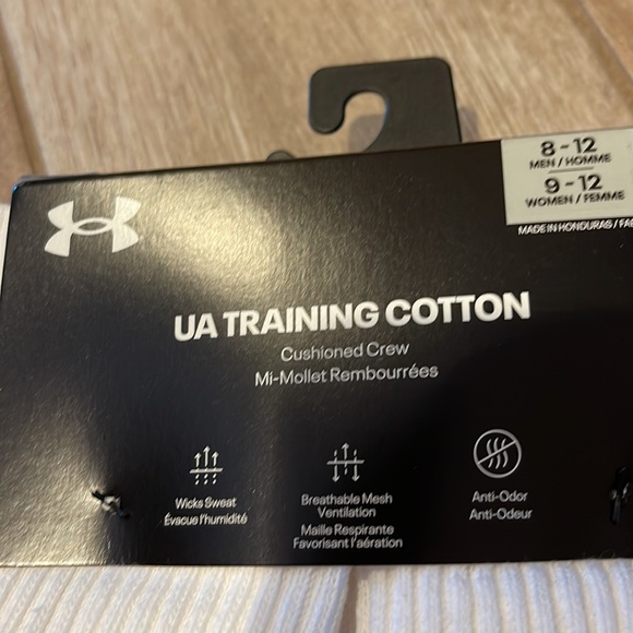 Under Armour Training Cushioned Cotton Crew Socks - Picture 3 of 6